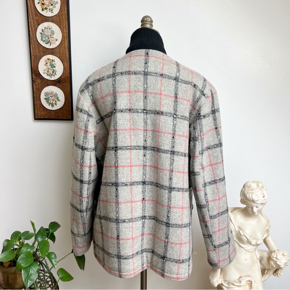 1960s Wool Sun N Sno Plaid Ski Jacket - Picture 5 of 12